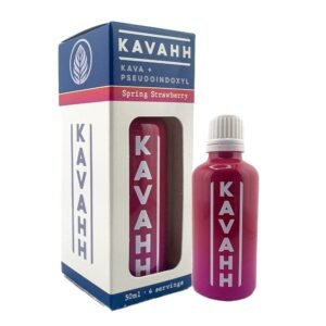 kavahh spring strawberry kava + pseudoindoxyl shot
